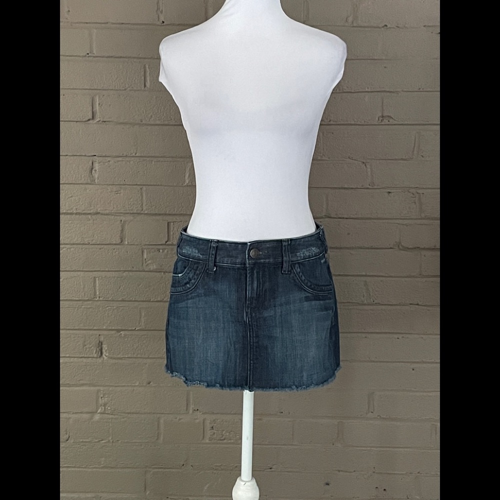 Express micro mini jean skirt 4
